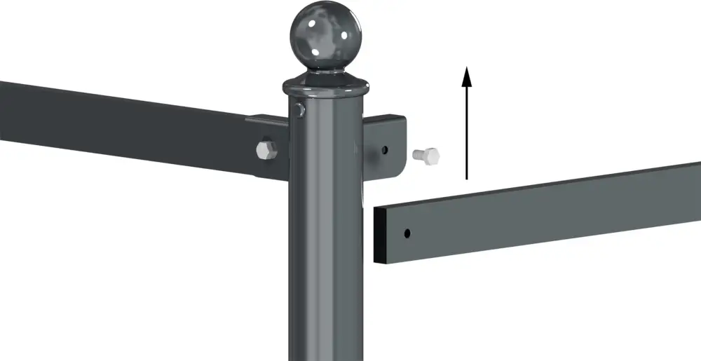 Direkt Vom Hersteller Schake Rabattengeländer Stahl Querholm 45 x 15 mm moosgrün - 1000 mm