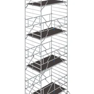Rollgerüst Krause Stabilo Serie 5000 - 1,50x2,50m - AH 14,30m Neu Im Sortiment