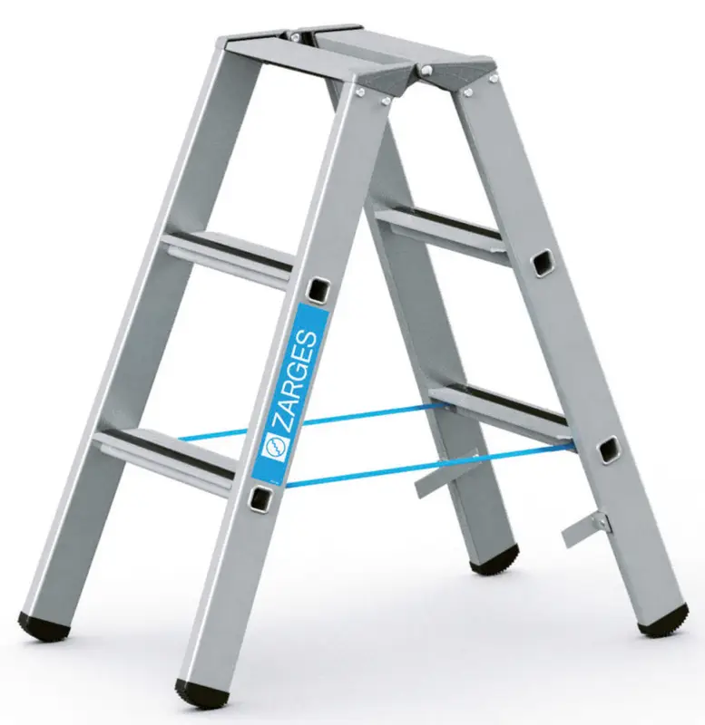 Letzte Chance ZARGES Stufen Stehleiter Saferstep B - 2 x 3 Stufen