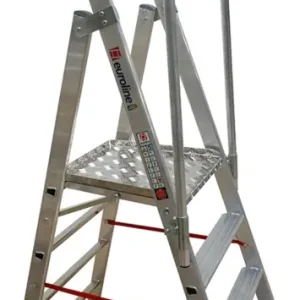 Angebot euroline leichte Alu-Plattformleiter WORK - 4 Stufen