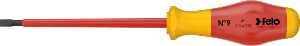 Felo Schraubendreher No9 VDE 913 Schlitz SL 5,5 x 1,0 x 125 mm Begrenztes Angebot
