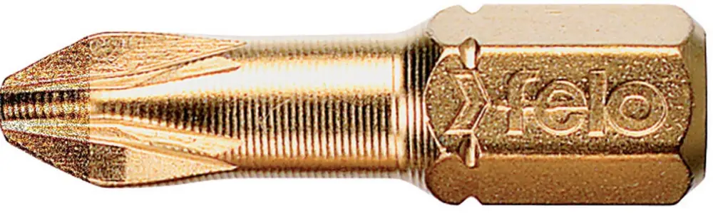 Geprüft Felo Diamant Bit C 6,3 Kreuzschlitz PZ 1 x 25 mm - VE 10 Stück