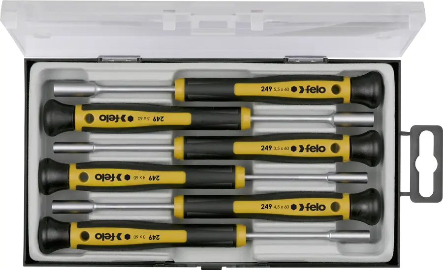 Felo Präzisionsschraubendreher Satz 6-teilig 249 SW 3,0 - 5,5 mm Neuheit