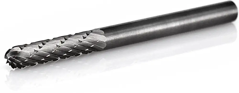Echt procut Hartmetallfrässtift -lange Ausführung Walzenrundform WRC C30312-6-75 mm