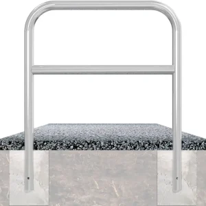 Ausverkauf Schake Rohrbügel Stahl mit Querholm OE Ø 60 mm schwarzbraun - 2500 x 1400 mm