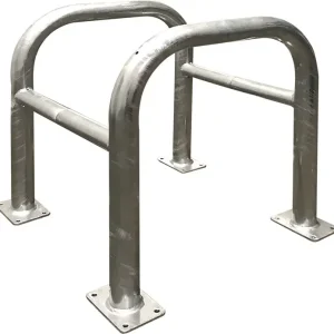 Sonderangebot Schake Absperrbügel Stahl OD Ø 60 48 mm moosgrün - 600 x 600 x 650 mm