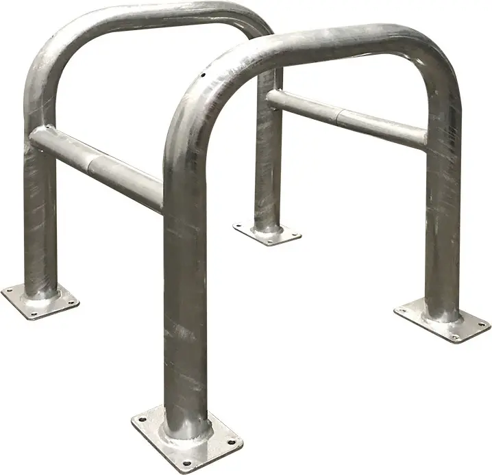 Sonderangebot Schake Absperrbügel Stahl OD Ø 60 48 mm moosgrün - 600 x 600 x 650 mm