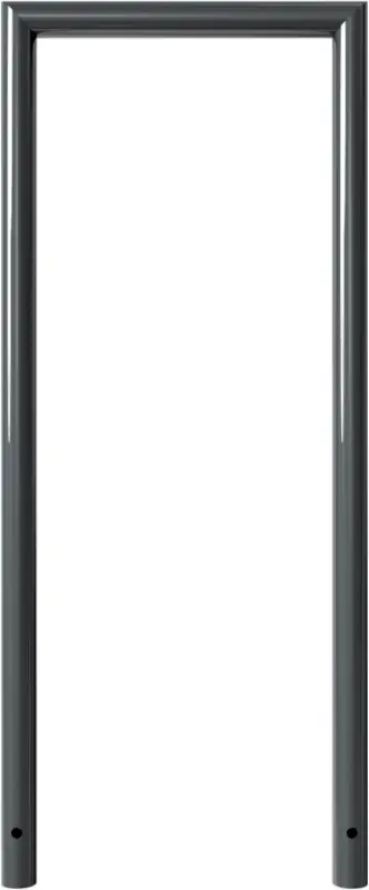 Schake Anlehnbügel Stahl OE Ø 48 mm anthrazit - 500 x 1200 mm Günstig