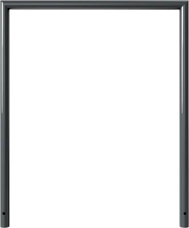 Nur Heute Schake Anlehnbügel Stahl OE Ø 48 mm dunkelgrau - 1000 x 1200 mm