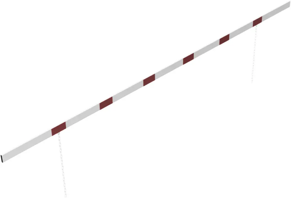 Schneller Versand Schake Höhenbegrenzer Barriere 100 x 50 mm weiß rot einseitig reflektierend - 5000 mm