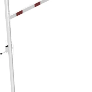Direktkauf Schake Höhenbegrenzer variabel - 1 Drehpfosten Stahl OEP Ø 102 mm weiß rot - 3000 mm