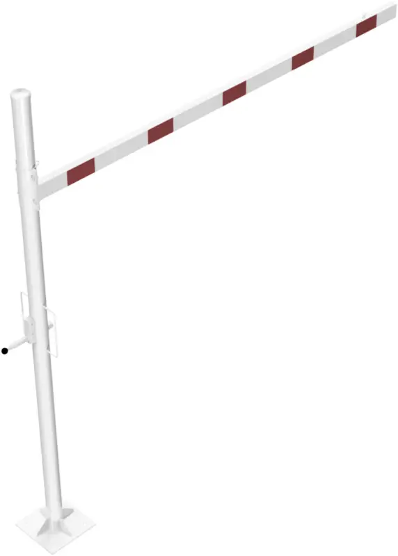 Nur Für Kurze Zeit Schake Höhenbegrenzer variabel - 1 Drehpfosten Stahl ODV Ø 102 mm weiß rot - 3000 mm