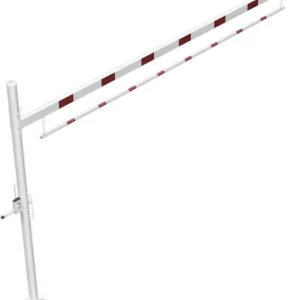 Direktkauf Schake Höhenbegrenzer variabel - 1 Drehpfosten Stahl ODD Ø 102 mm weiß rot - 4500 mm