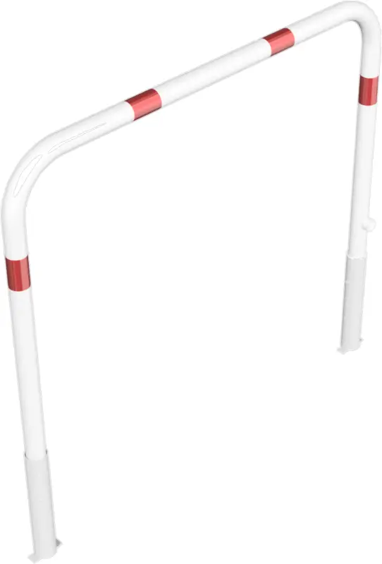 Schake Wegesperre Stahl HD Ø 60 mm weiß rot - 1500 x 1400 mm Nur Für Kurze Zeit