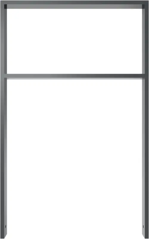 Direktkauf Schake Anlehnbügel Stahl mit Querholm OE 80 x 20 mm moosgrün - 750 x 1200 mm