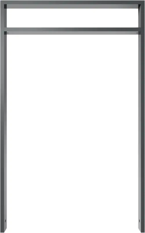 Schake Anlehnbügel Stahl mit Querholm kleiner Abstand OE 80 x 20 mm moosgrün - 750 x 1200 mm Beliebt
