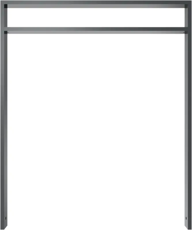 Schake Anlehnbügel Stahl mit Querholm kleiner Abstand OE 80 x 20 mm anthrazit - 1000 x 1200 mm Bestseller