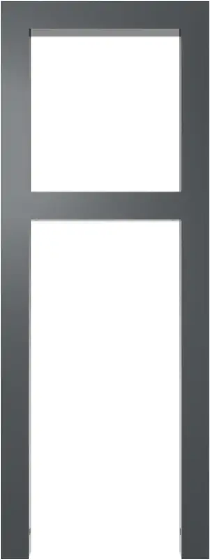 Schake Anlehnbügel Stahl mit Querholm OE 60 x 60 mm dunkelgrau - 450 x 1200 mm Billig