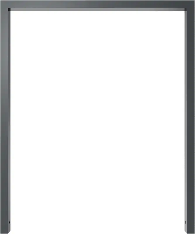 Echt Schake Anlehnbügel Stahl OE 60 x 40 mm dunkelgrau - 1000 x 1200 mm