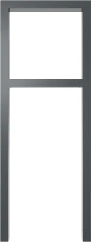 Schake Anlehnbügel Stahl mit Querholm OE 60 x 40 mm anthrazit - 450 x 1200 mm Wochenendangebot