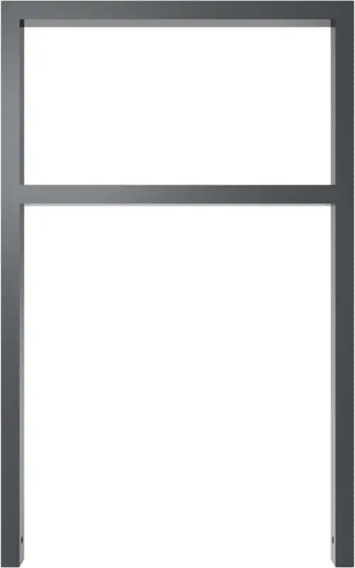 Schake Anlehnbügel Stahl mit Querholm OE 60 x 40 mm moosgrün - 750 x 1200 mm Beliebt
