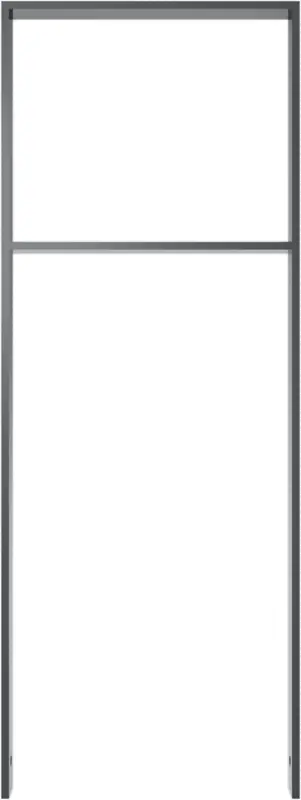 Schake Anlehnbügel Flachstahl mit Querholm OE 50 x 12 mm moosgrün - 450 x 1200 mm Neu Im Sortiment