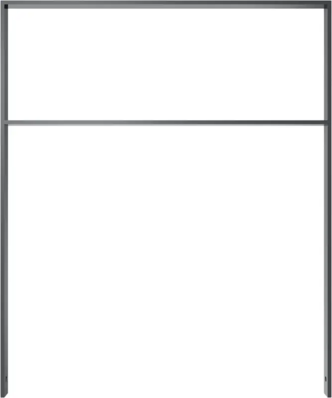 Schake Anlehnbügel Flachstahl mit Querholm OE 50 x 12 mm anthrazit - 1000 x 1200 mm Zertifiziert