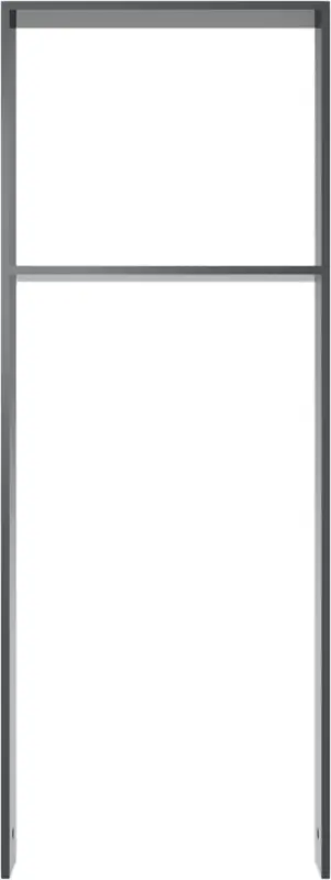 Jetzt Kaufen Schake Anlehnbügel Flachstahl mit Querholm OE 80 x 12 mm anthrazit - 450 x 1200 mm
