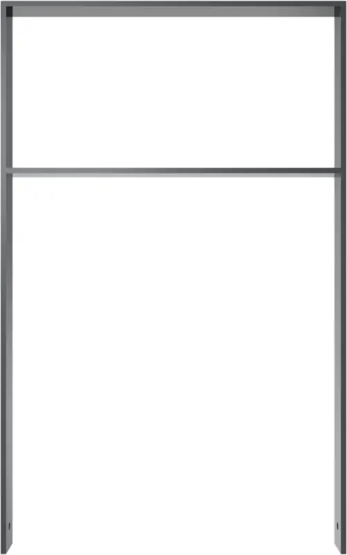 Finale Aktion Schake Anlehnbügel Flachstahl mit Querholm OE 80 x 12 mm moosgrün - 750 x 1200 mm
