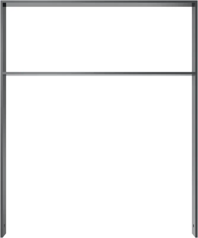 Neue Ware Schake Anlehnbügel Flachstahl mit Querholm OE 80 x 12 mm anthrazit - 1000 x 1200 mm