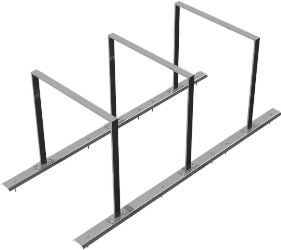 Jetzt Kaufen Schake Fahrradständer Anlehnbügel Flachstahl OD 50 x 12 mm - 3 Einstellplätze