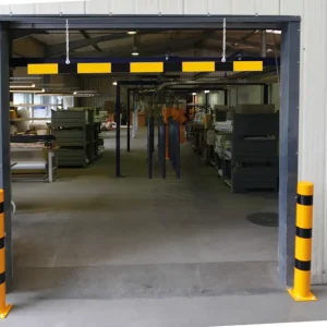 Top-Angebot Schake Höhenbegrenzer Barriere 100 x 50 mm gelb schwarz beidseitig markiert - 6000 mm