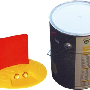 Sonderangebot Schake Markierungsknopf Ø 120 mm mit Fähnchen - zwei Reflexlinsen beidseitig - hawego Set