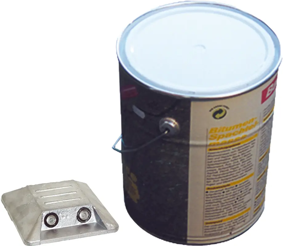 Schake Alumarkierungsnagel 100 x 100 mm - zwei Reflexlinsen einseitig - hawego Set Top-Seller
