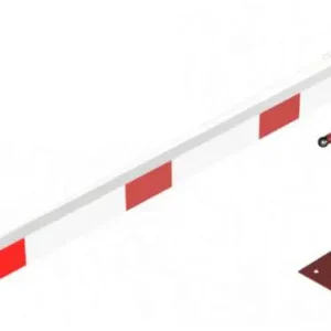 Ausverkauf Schake Drehschranke - Schrankenbaum 100 x 50 mm ODP weiß rot - 2000 mm