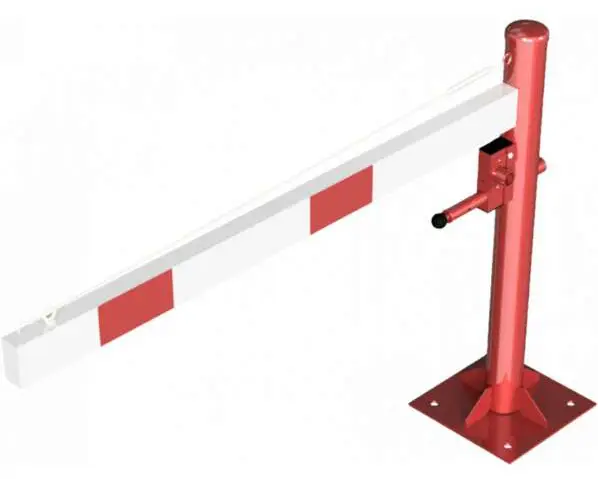 Schake Drehschranke - Schrankenbaum 100 x 50 mm ODD weiß rot - 1500 mm Letzte Chance