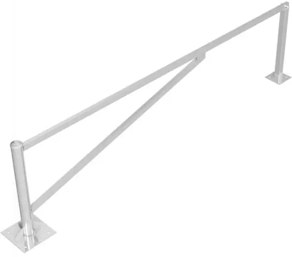 Schake Drehschranke mit 2 Auflagestützen - Schrankenbaum 60 x 40 mm ODV verzinkt - 3500 mm Kracherpreis