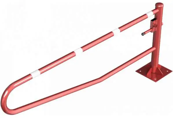 Schake Drehschranke - Schrankenbaum Ø 60 mm ODD rot weiß - 2500 mm Finale Aktion