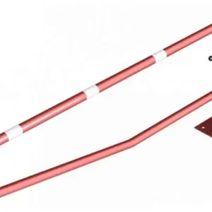 Ausverkauf Schake Drehschranke - Schrankenbaum Ø 60 mm ODV rot weiß - 2500 mm