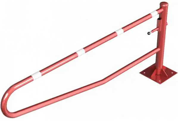 Ausverkauf Schake Drehschranke - Schrankenbaum Ø 60 mm ODV rot weiß - 2500 mm