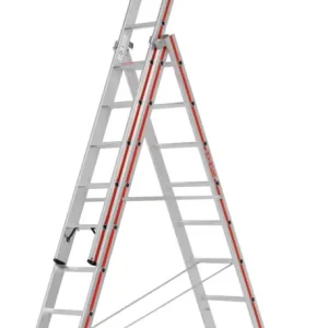 Beliebt Hymer Mehrzweckleiter Alu 3-teilig 3x9 Stufen-Sprossenkombination