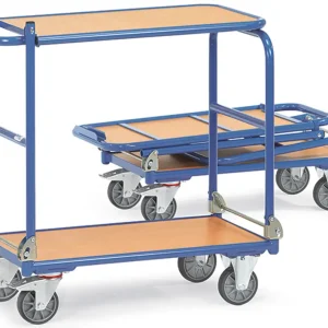 Fetra Klappwagen mit zwei Holzplattformen 720 x 450 mm Expressversand