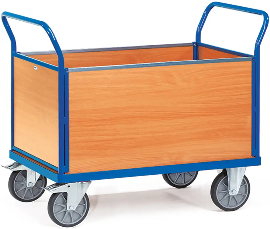Neue Ware Fetra Vierwandwagen Holz 1200 x 800 mm