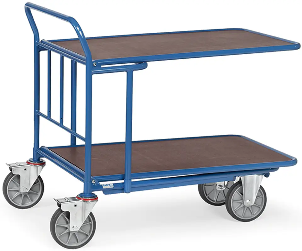 Top-Seller Fetra Einkaufswagen mit doppelter Ladefläche 1000 x 600 mm