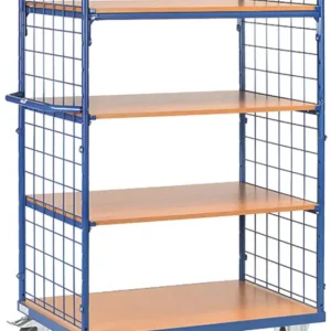 Direkt Vom Hersteller Fetra Doppelstirnwand-Etagenwagen DG mit vier Böden 1000 x 600 mm