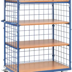 Fetra Dreiwand-Etagenwagen DG mit vier Böden 1000 x 600 mm Knallerangebot
