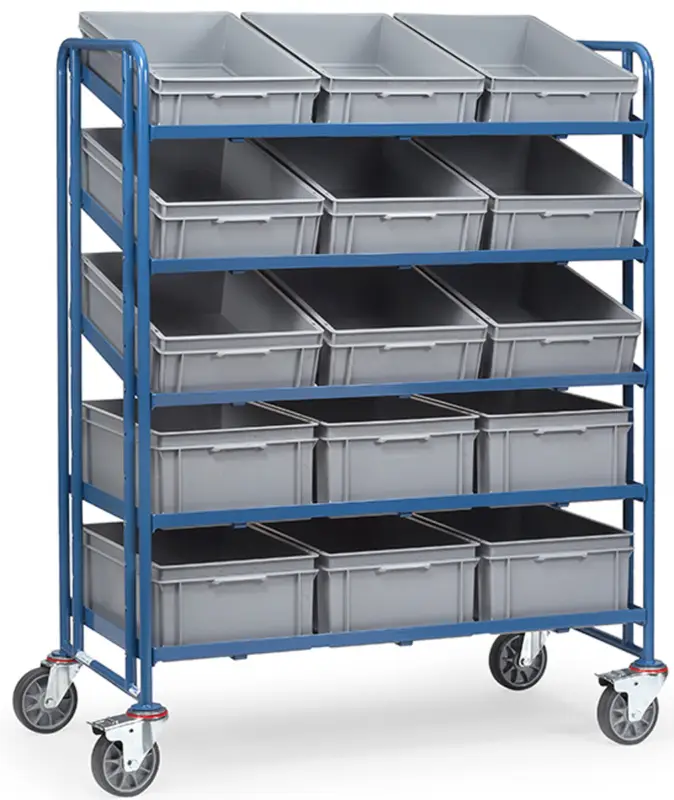 Fetra Eurokastenwagen mit fünfzehn Kästen 1240 x 610 mm Direkt Vom Hersteller