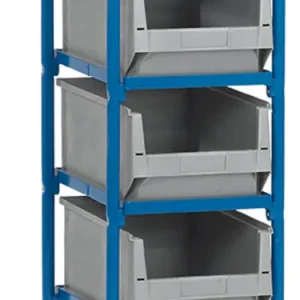Fetra Beistellwagen mit vier Kästen 320 x 470 mm Echt