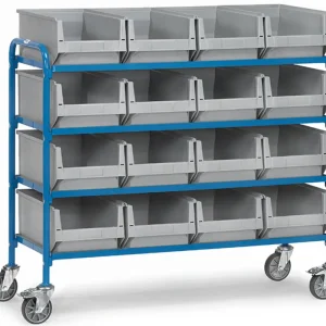Fetra Beistellwagen mit sechzehn Kästen 1250 x 470 mm Top-Seller