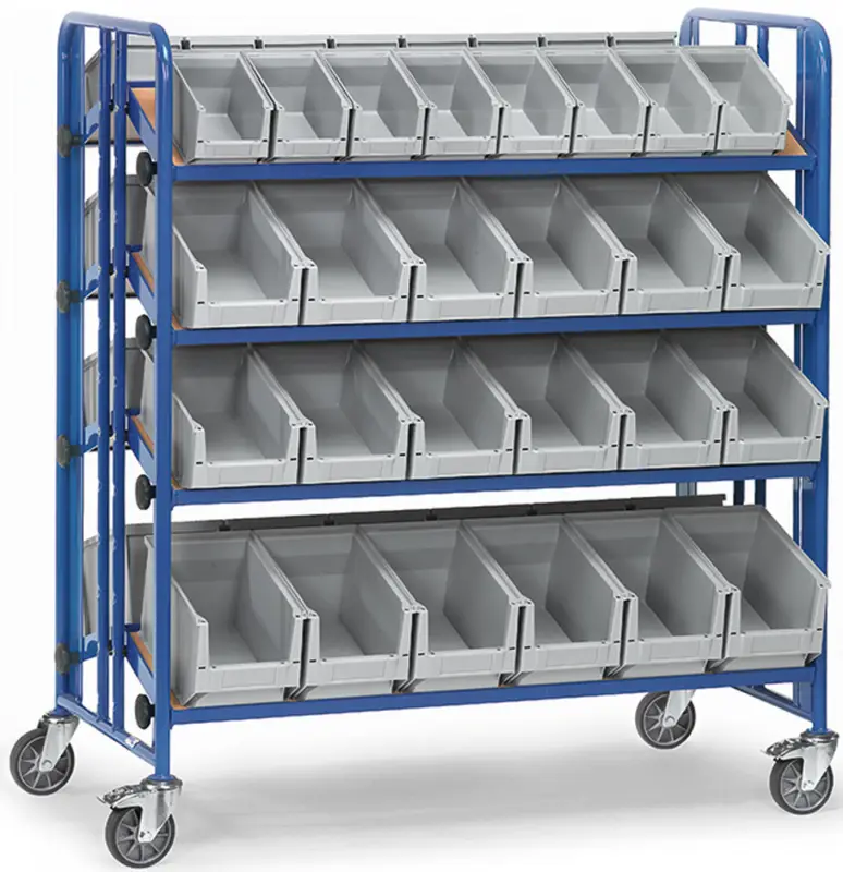 Ausverkauf Fetra Montagewagen mit sechzehn Kästen 1280 x 2 x 315 mm
